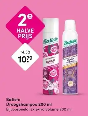 DA Batiste Droogshampoo 200 ml aanbieding
