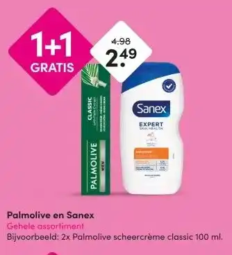 DA Palmolive en Sanex Gehele assortiment aanbieding