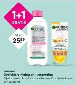DA Garnier Gezichtsreiniging en -verzorging aanbieding