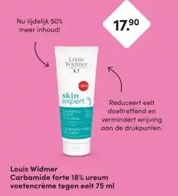 DA Louis Widmer Carbamide forte 18% ureum voetencrème tegen eelt 75 ml aanbieding