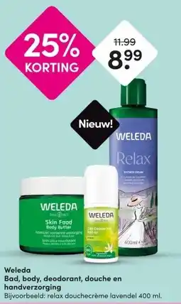 DA Weleda Bad, body, deodorant, douche en handverzorging aanbieding