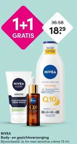 DA NIVEA Body- en gezichtsverzorging aanbieding