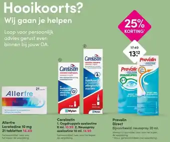 DA Hooikoorts? Wij gaan je helpen aanbieding