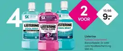 DA Listerine Gehele assortiment Bijvoorbeeld: 2x total aanbieding