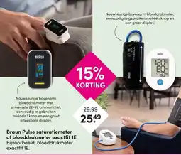 DA Braun Pulse saturatiemeter of bloeddrukmeter exactfit 1E Bijvoorbeeld: bloeddrukmeter exactfit 1E. aanbieding