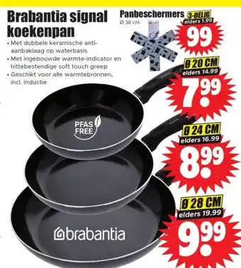 Dirk Brabantia signal Panbeschermers 3-DELIG koekenpan aanbieding