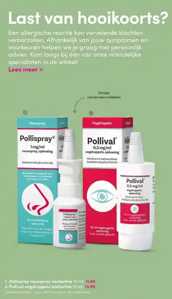 DA Last van hooikoorts? aanbieding