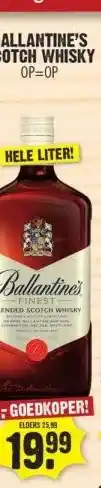 Dirk BALLANTINE'S SCOTCH WHISKY OP=OP aanbieding