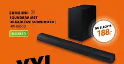 Expert Samsung soundbar met draadloze subwoofer HW-B650D aanbieding