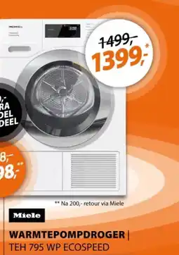 Expert Miele warmtepompdroger aanbieding