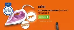 Expert Braun stoomstrijkijzer SI3031PU texstyle 3 aanbieding