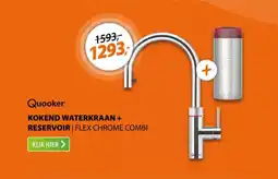 Expert Quooker kokend waterkraan + reservoir aanbieding
