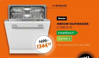 Expert Miele inbouw vaatwasser  G 7293 SC VI aanbieding