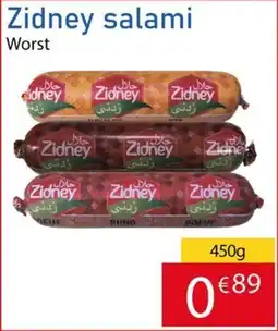 Tanger Markt Zidney salami Worst aanbieding