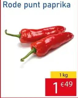 Tanger Markt Rode punt paprika aanbieding