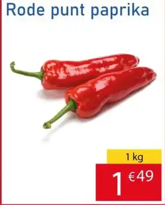 Tanger Markt Rode punt paprika aanbieding