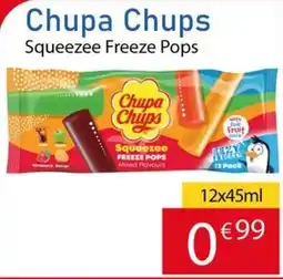 Tanger Markt Chupa Chups Squeezee Freeze Pops aanbieding