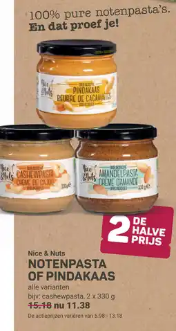 Ekoplaza Nice & nuts notenpasta of pindakaas aanbieding