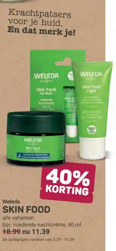 Ekoplaza Weleda skin food aanbieding