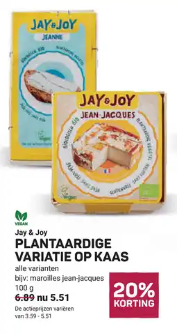 Ekoplaza Jay & joy plantaardige variatie op kaas aanbieding