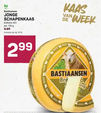 Ekoplaza Bastiaansen jonge schapenkaas brébelle 50+ aanbieding