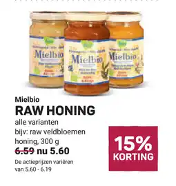 Ekoplaza Mielbio raw honing aanbieding