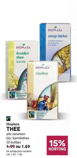 Ekoplaza Ekoplaza thee aanbieding