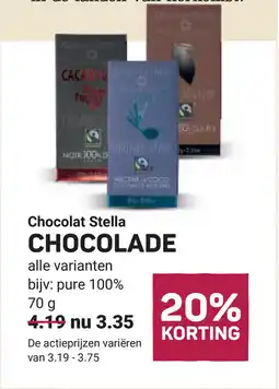 Ekoplaza Chocolat stella chocolade aanbieding