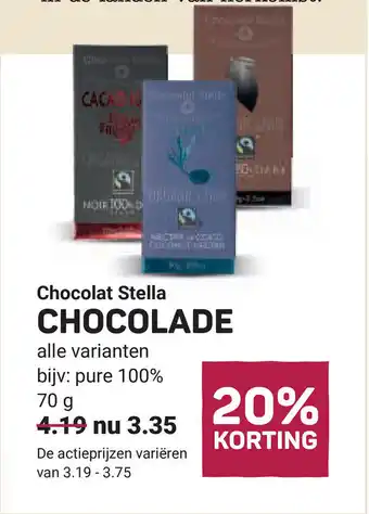Ekoplaza Chocolat stella chocolade aanbieding
