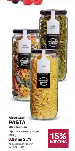 Ekoplaza Wisselwaar pasta aanbieding
