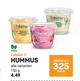 Ekoplaza L'atelier V hummus aanbieding