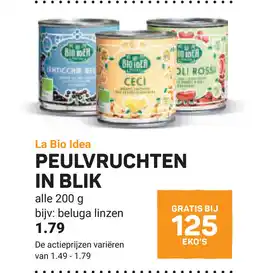 Ekoplaza La bio idea peulvruchten in blik aanbieding