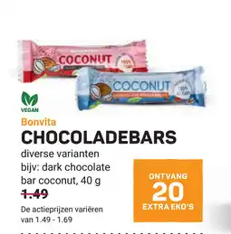 Ekoplaza Bonvita chocoladebars aanbieding