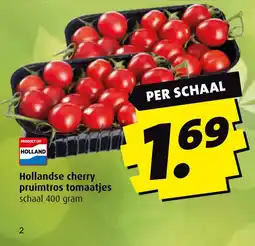 Boni Hollandse cherry pruimtros tomaatjes aanbieding
