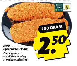 Boni Verse kipschnitzel aanbieding