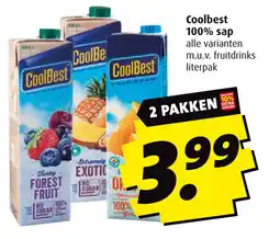 Boni Coolbest 100% sap aanbieding