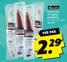 Boni Fuet extra of chorizo pamplona aanbieding