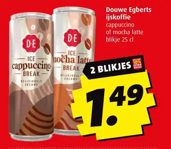 Boni Douwe Egberts ijskoffie aanbieding
