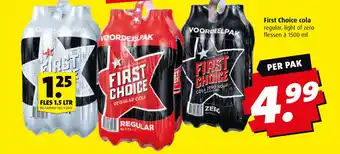 Boni First Choice cola aanbieding