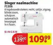 Kruidvat Singer Naaimachine F1306 aanbieding