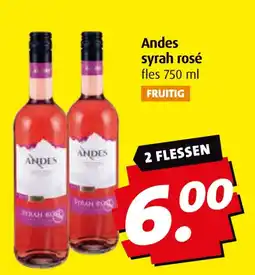 Boni Andes syrah rosé aanbieding