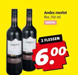 Boni Andes merlot aanbieding