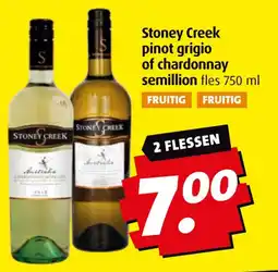 Boni Stoney Creek pinot grigio of chardonnay semillion aanbieding