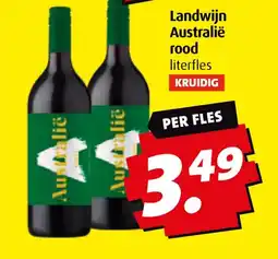 Boni Landwijn Australië rood literfles aanbieding