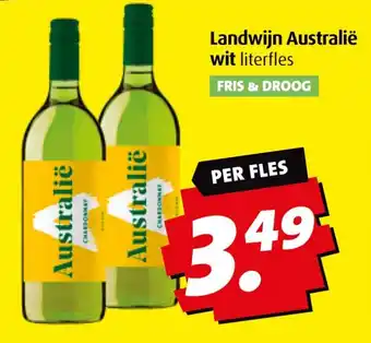 Boni Landwijn Australië wit literfles aanbieding
