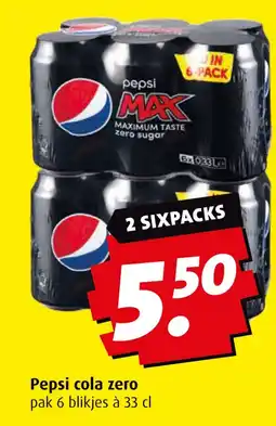 Boni Pepsi cola zero aanbieding