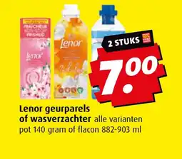 Boni Lenor geurparels of wasverzachter aanbieding
