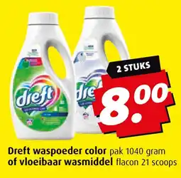 Boni Dreft waspoeder color aanbieding