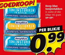 Boni Deep blue tonijnstukken aanbieding
