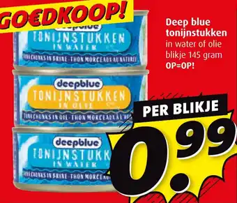 Boni Deep blue tonijnstukken aanbieding